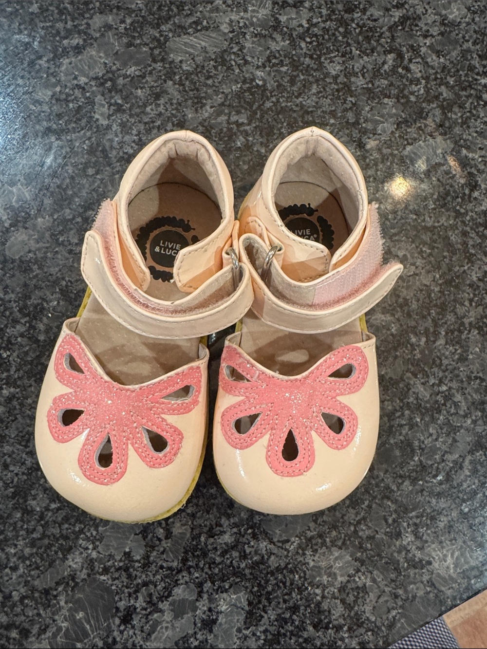 Livie & Luca Girls Light Pink and Pink Mary Jane Shoes
